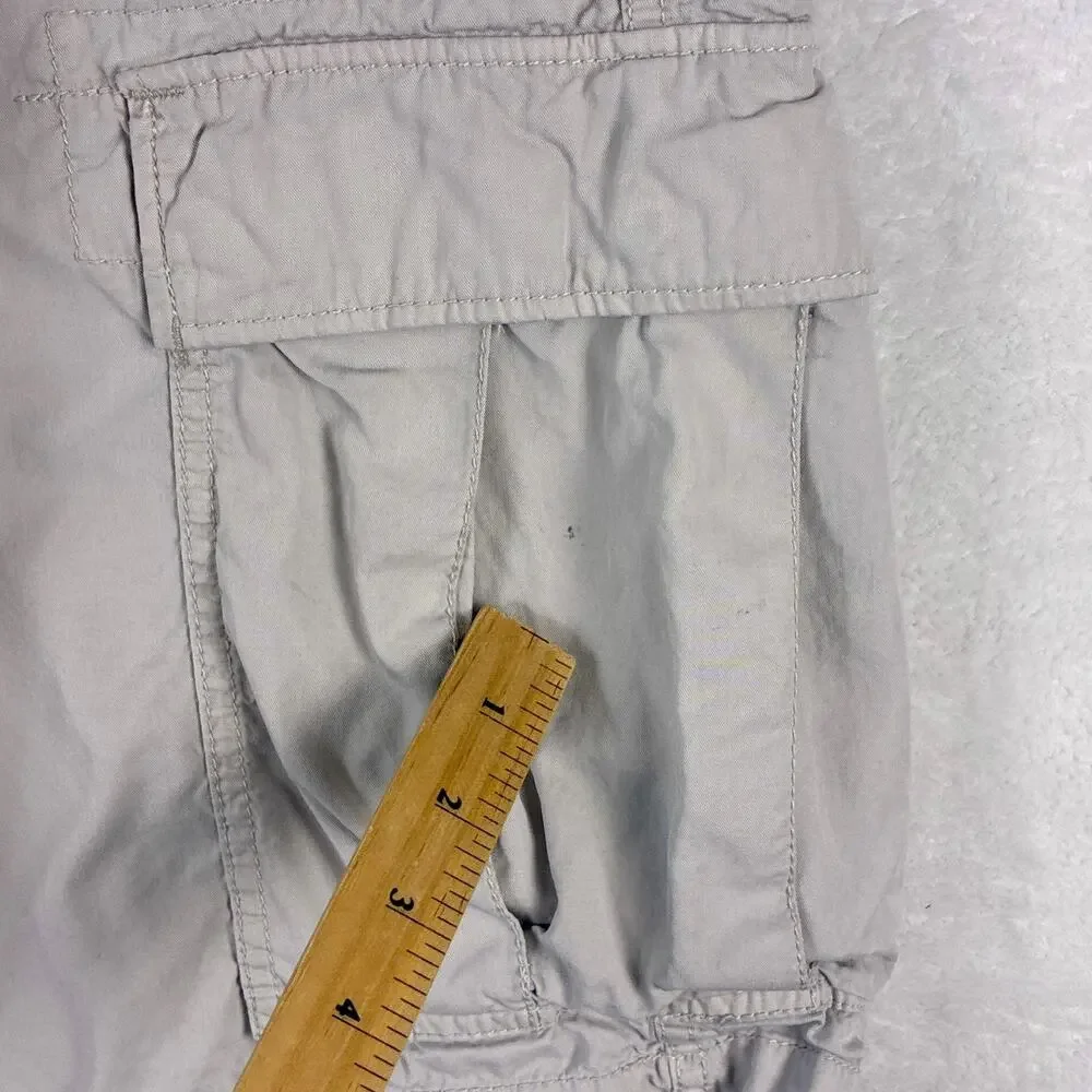 VTG Polo Jeans Co Ralph Lauren Cargo Shorts Mens 38 Khaki Skate Baggy Army Y2K